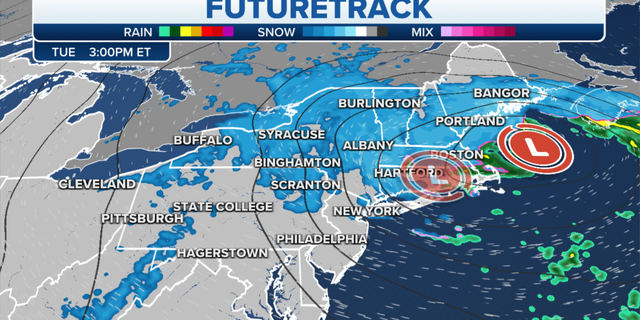 Snow totals of more than 12 inches are forecast is higher elevations of New York state, Massachusetts, New Hampshire and Vermont, the NWS said.