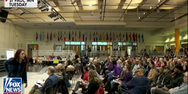 Parents and teachers in St. Paul, Minnesota gathered at a school board meeting in wake of rising violence in schools.