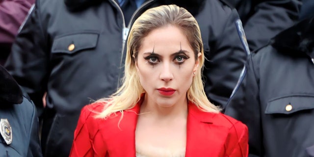 Lady Gaga was seen for the first time on the set of "Joker: Foie a Deux" in New York City.