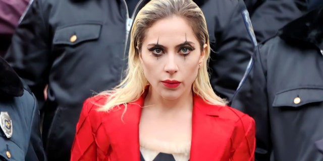 Lady Gaga was seen for the first time on the set of "Joker: Foie a Deux" in New York City.