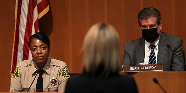 LASD Undersheriff April Tardy testified in the Civilian Oversight Commission's investigation on deputy gangs. Former Sheriff Alex Villanueva accuses Tardy of lying under oath.