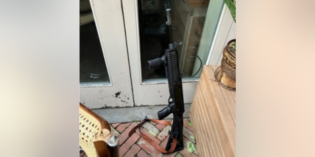 NYPD officers recovered a loaded semiautomatic Hi-Point carbine rifle from the area where the suspect, Jason Fleming, allegedly threw his firearm.  