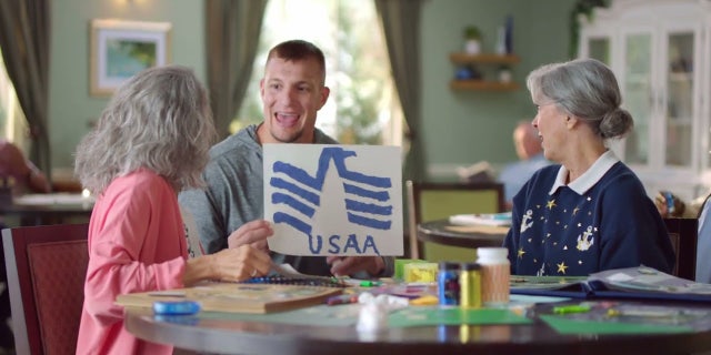 Rob Gronkowski has been a spokesman for USAA.