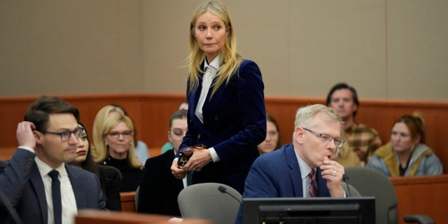 Gwyneth Paltrow walks out of the courtroom following the reading of the verdict Thursday.