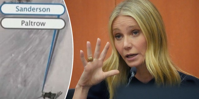 Gwyneth Paltrow's lawyers introduced an animation that illustrated the accident from the perspective of ski instructor Eric Christiansen, who was working with her nine-year-old son at the time of the collision.