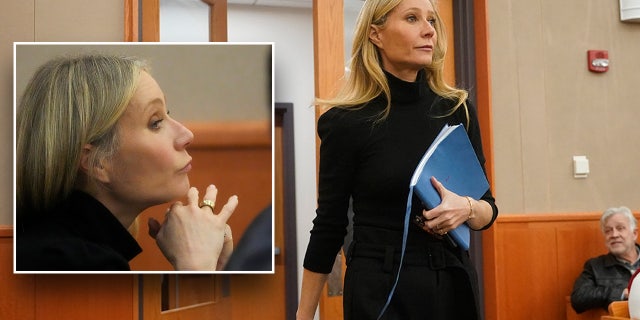 Gwyneth Paltrow listens to testimony on the sixth day of court in Utah.