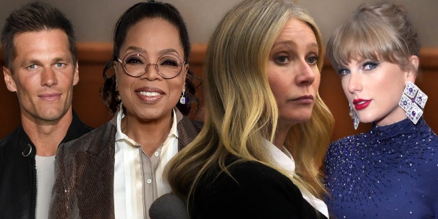 Taylor Swift, right, Tom Brady, left, and Oprah have unique connection to Goop founder Gwyneth Paltrow's skiing suit.