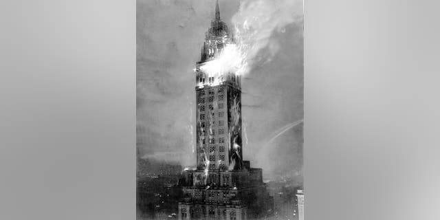 The first Sherry-Netherland Hotel fire in 1927 was captured on film while the building was under construction.