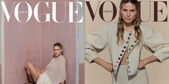 Heidi Klum on the cover of Vogue.