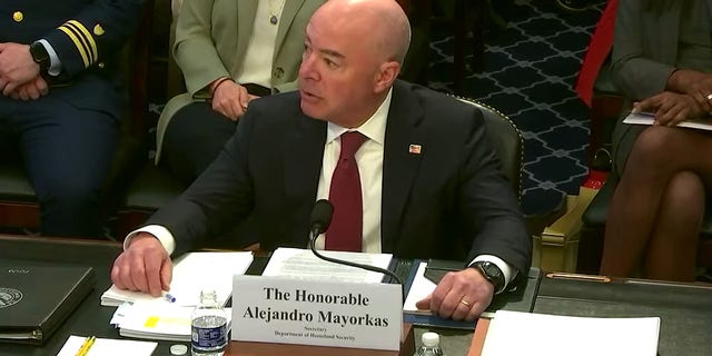 March 29, 2023: Secretary Mayorkas speaks at a House Appropriations subcommittee hearing.