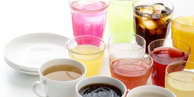 Caffeine can be found in a variety of drinks, including tea, mixed juices, coffee and soda.