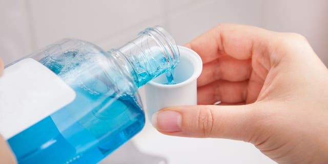 Mouthwash is a liquid rinse that's formulated to kill oral bacteria and sanitize teeth.