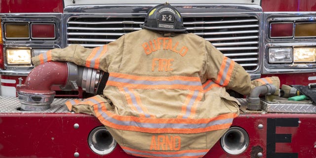 Mourners gathered at Buffalo's St. Joseph Cathedral for the funeral of Jason Arno, a firefighter who died in an explosion at a large commercial building fire.