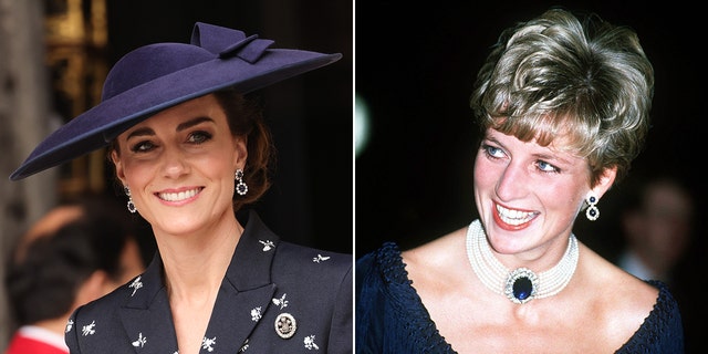 Kate Middleton honored the late Princess Diana with her jewelry at her first Commonwealth Day as the Princess of Wales.