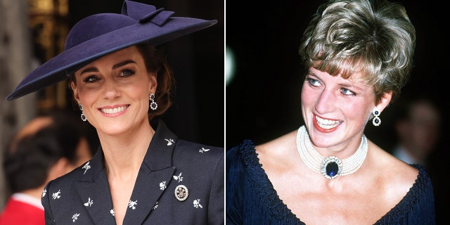 Kate Middleton honored the late Princess Diana with her jewelry at her first Commonwealth Day as the Princess of Wales.