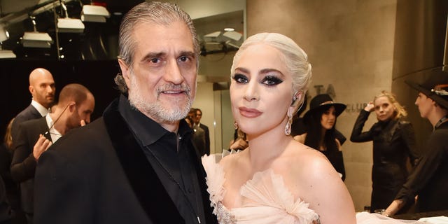 NEW YORK, NY - JANUARY 28: Joe Germanotta and recording artist Lady Gaga attend the 60th Annual GRAMMY Awards at Madison Square Garden on January 28, 2018 in New York City.  (Photo by Kevin Mazur/Getty Images for NARAS)