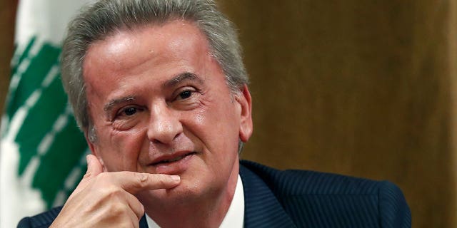 Riad Salameh, Lebanon's Central Bank governor, attends a news conference in Beirut on Nov. 11, 2019.