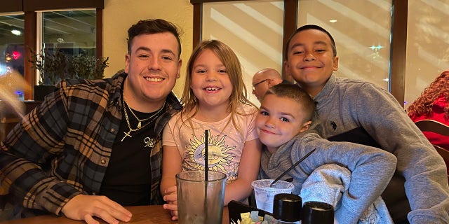 When she’s not cheering, Peyton Thorsby loves to hang out with her brothers, Bubba, Bryson and Micah.