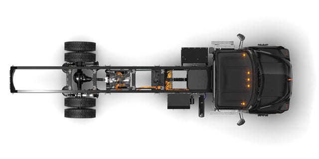 Its single electric motor drives the rear wheels.