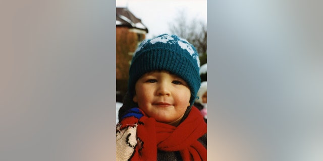 Cory McLeod at age 3 (in 1994). "My dad, Ian, had the idea to take a photo every day of me in 1991 while having a glass of wine," McLeod said.