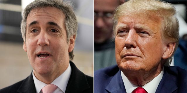 Michael Cohen and Trump side by side cropped image