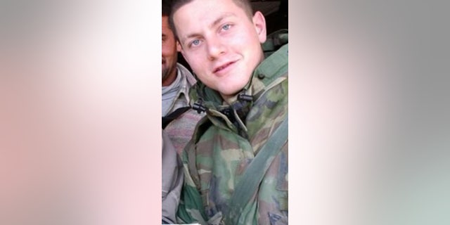 Andy Eckert, pictured in 2004, died overseas while fighting in the Iraq War. He left behind a wife and two young children. 