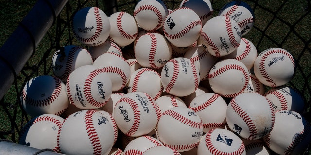 Baseballs of the Brooklyn Cyclones during a Father's Day special on Today on Wednesday, June 15, 2022.