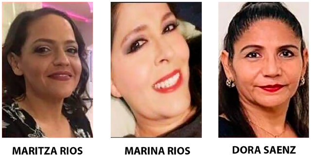 In these undated photos provided by the Penitas Police Department, from left are sisters Maritza Rios, 47, and Marina Rios, 48, and their friend Dora Saenz, 53.