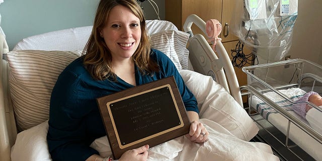 First baby ever born at Virginia hospital welcomes daughter 28 years later at same facility 3 mother with plaque
