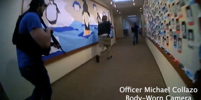 Officer Michael Collazo's bodycam footage shows Nashville Police Department officers responding to the Covenant School afrer 28-year-old Audrey Hale opened fire.