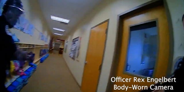 Bodycam footage shows Nashville Police Department officers responding to the Covenant School in Nashville after 28-year-old Audrey Hale opened fire. 