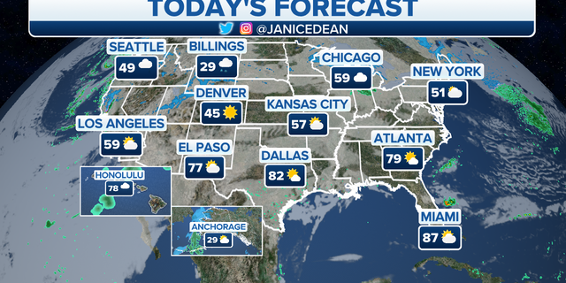 The national forecast for Monday, March 6.