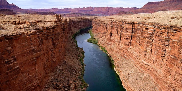 The Colorado River in the upper River Basin is pictured in Lees Ferry, Arizona, on May 29, 2021. 