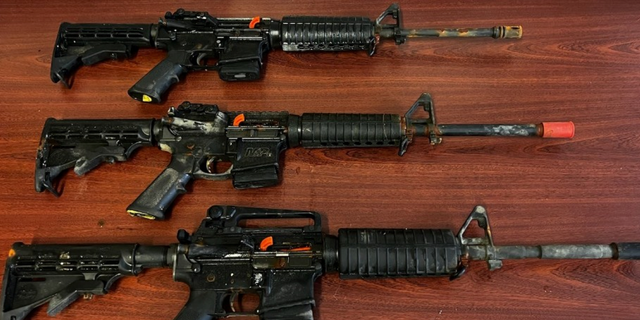 The weapons were found  after divers from the NYPD Special Operations team located them in Jamaica Bay.