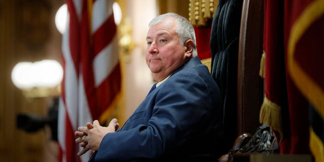 Former Republican Ohio House Speaker Larry Householder denied hosting a series of swanky dinners where a bribery scheme was allegedly conceived.