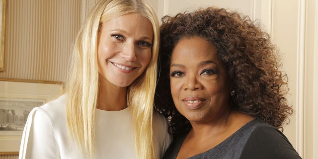 Oprah Winfrey smiles with Gwyneth Paltrow on Goop podcast launch