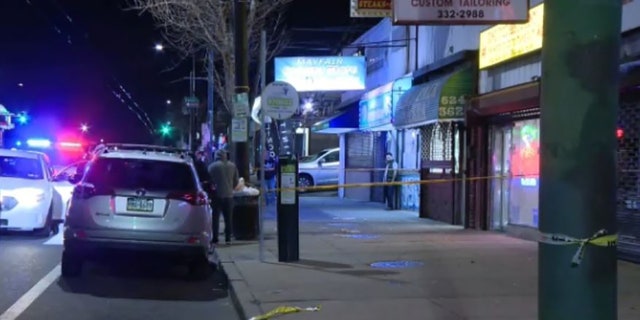 The shooting happened during an armed robbery inside Mayfair Pizza in the Holmesburg neighborhood of Philadelphia on Wednesday night.