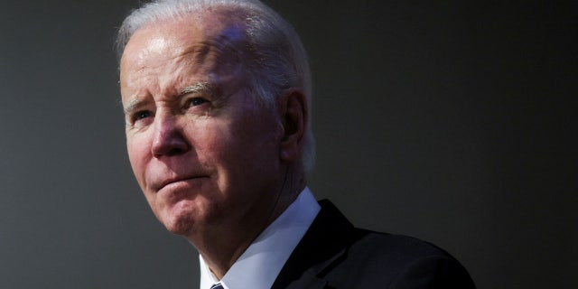 U.S. President Joe Biden delivers remarks at the Homeland Security Department's 20th Anniversary ceremony in Washington, U.S., March 1, 2023. 