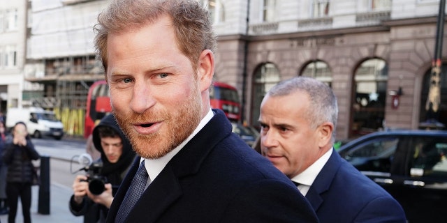 Prince Harry arrived at the Royal Courts Of Justice, central London, ahead of a hearing claim over allegations of unlawful information gathering brought against Associated Newspapers Limited.