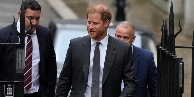 Prince Harry outside the High Court in London on Tuesday