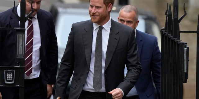 Prince Harry on Tuesday at London's High Court