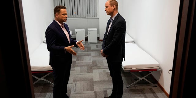Prince William met with the mayor of Warsaw during his visit. 
