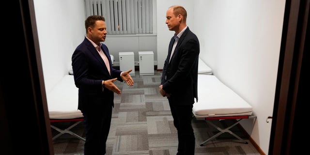 Prince William met with the mayor of Warsaw during his visit.
