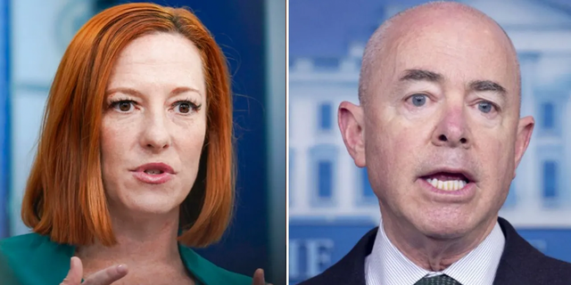 Jen Psaki dined with Homeland Security Secretary Alejandro Mayorkas at a party thrown by MSNBC to celebrate her new program. 