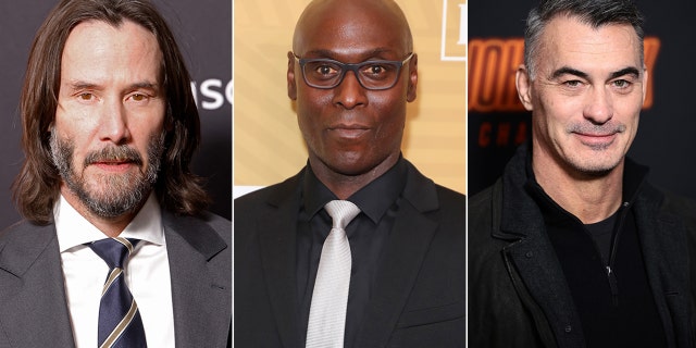 Keanu Reeves, Chad Stahelski and more Hollywood stars honor Lance Reddick, center, following his 