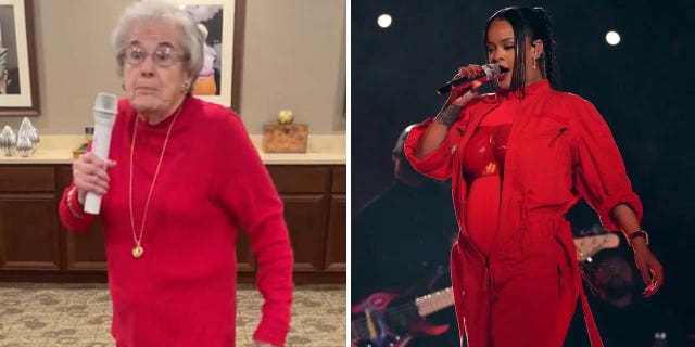 The grandmas in Kentucky recreated Rihanna's Superbowl halftime performance right down to the red outfit near the end of their viral TikTok video.