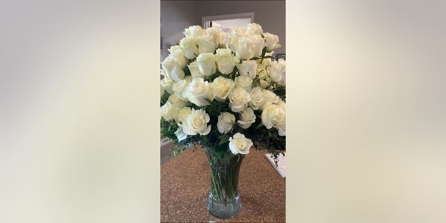 Rihanna sent the grandmothers more than two dozen white roses to congratulate them on their halftime performance recreation.