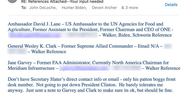 Rob Walker sent a list of references to RSTP partners that they could use for prospective clients, including David Lane, who was a former assistant to President Obama and was serving as an ambassador during the Obama admin. 