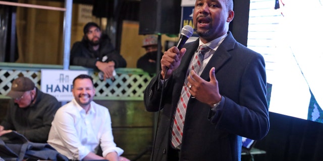 Supervisor Shamann Walton, member of the San Francisco Board of Supervisors, speaks in San Francisco, Calif., on Feb. 15, 2022.