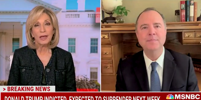 Andrea Mitchell speaks to Rep. Adam Schiff about the Trump indictment.